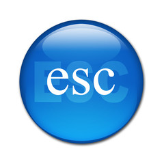 Boton brillante texto ESC