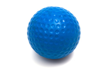 balle de golf bleue