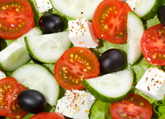 salad with vegetables