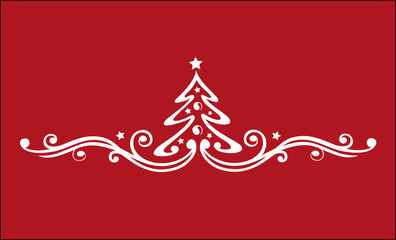 Weihnachten, Weihnachtsbaum, rot, weiß, christmas