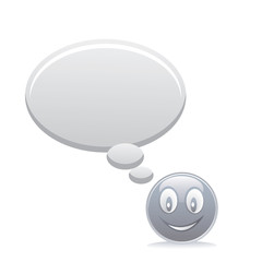 grey smiley with speech bubbles