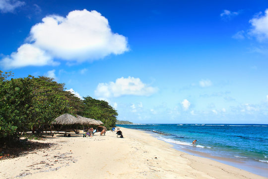 Beautiful tropical  beach Maguana , Cuba