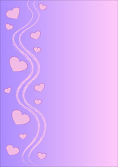 blue pink heart