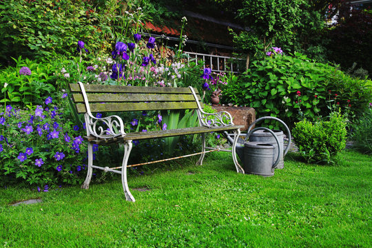 Historic Garden Bench, germany
