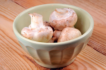 Le bol de champignons