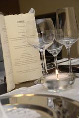 Festlich gedeckter Tisch zu Sylvester