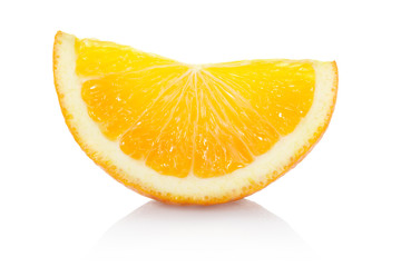 Orange slice with clipping path