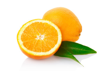 Orange fruit with clipping path
