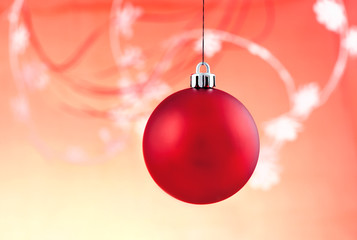 Red Christmas ball