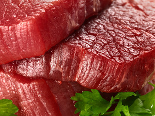 Raw filet steak