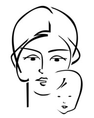 Mother and the child