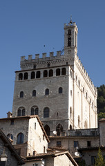 Fototapeta na wymiar Gubbio city hall, Italy