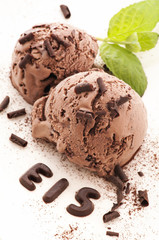 Schokoladen Eiscreme