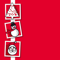 felicitacion de navidad roja