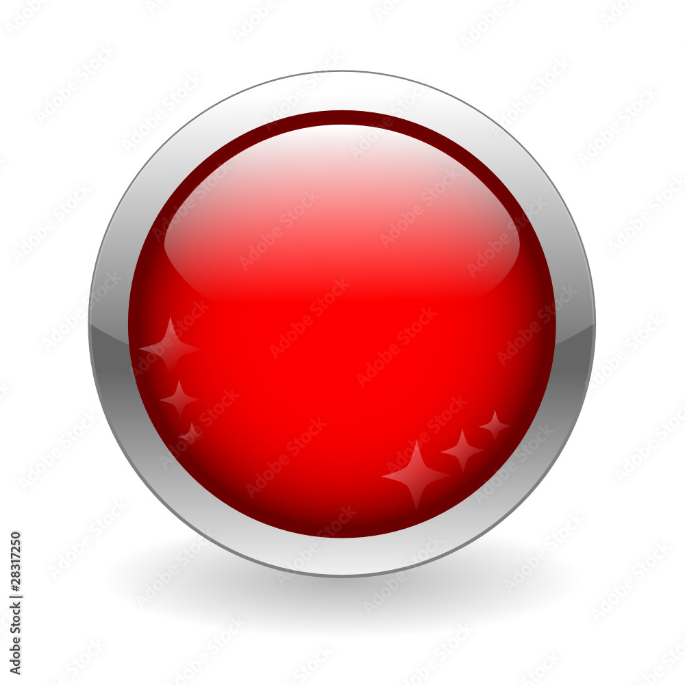 Wall mural RED WEB BUTTON (template internet blank red helpline hotline no)