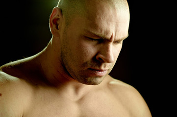 Emotional portrait of a prayer