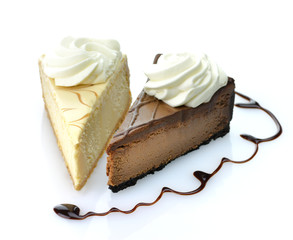 slices of cheesecake