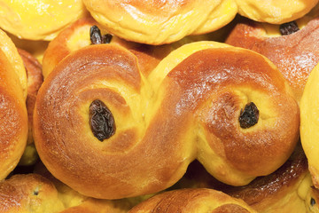 Fresh saffron buns
