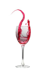 Red Wine Abstract Splashing