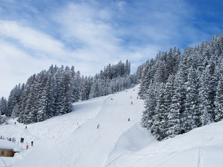 Skiing slope