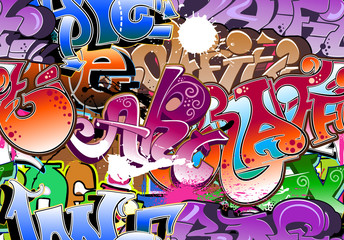 graffiti seamless background - 28326073