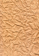 Zerknittertes Packpapier