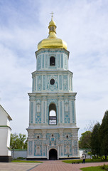 Kiev, Ukraine, bell tower of Sofiyiskiy cathedral