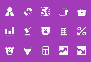 Finance icons | Die Cut series