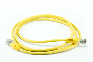 yellow network cable