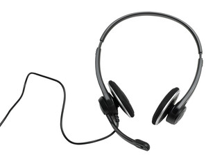 audio headset (clipping path)