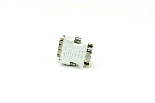 tech adapter isolated on a white background.