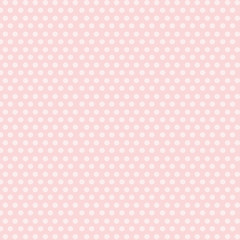 White polka dots on pink background © IB Photography