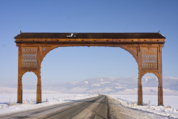 Gate over the road