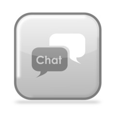 Button Chat grau