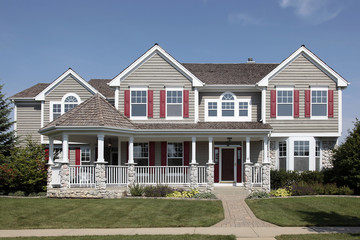 Home with front porch