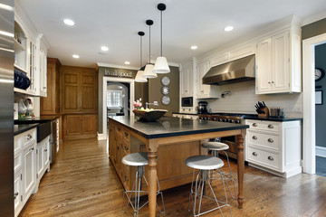 Modern kitchen with center island