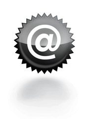 Button Stern aqua black eMail