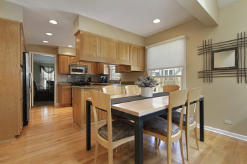 Kitchen with eating area