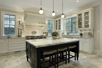 Obraz premium Kitchen with granite countertops