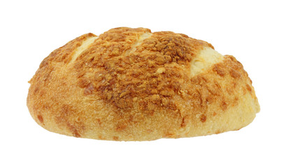 Freshly baked four cheese boule bread