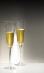 Sektgläser, schlicht, Herzlichen Glückwunsch, Silvester