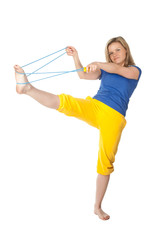 woman with skipping-rope