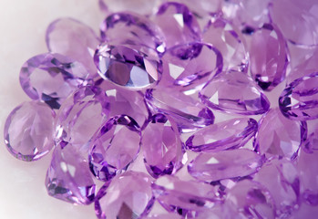 Jewelry gems - amethysts