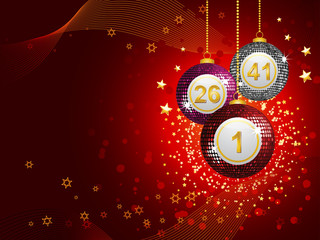 Bingo ball bauble background landscape