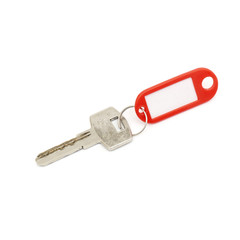 House key with blank label