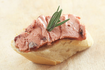 Canape with Liver Pate