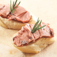 Canapes with Liver Pate