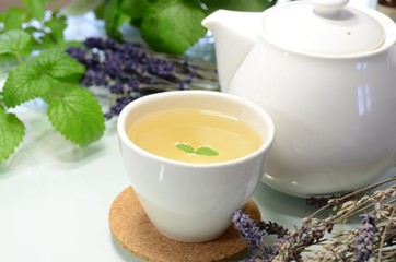 tea time with herbs