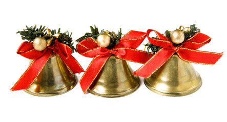 Three Christmas bells
