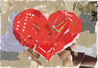 Heart collage